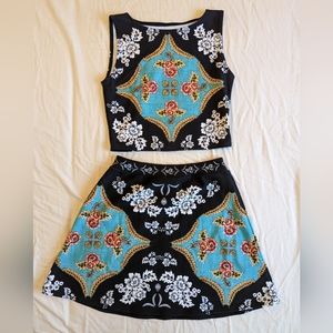 Blackmilk Folk Art Wifey Cropped Top